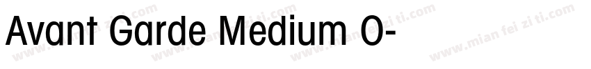 Avant Garde Medium O字体转换